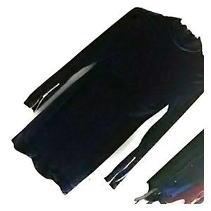 Navy blue velvet dress